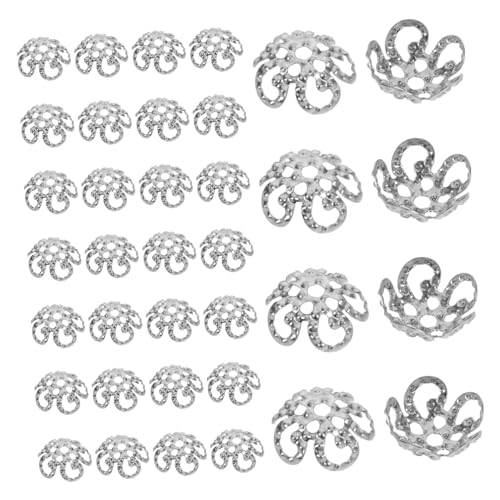 Angoily 800 Stück Metall Blumen Perlenkappen mit Retro Schneeflocken Design Robuste Spacer Caps für DIY Armbänder Ohrringe Schmuckherstellung Vielseitige Handwerkszubehör von Angoily