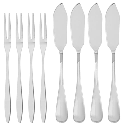 Angoily 8Pcs Edelstahl Butter Spreader Messer Und Obst Gabeln Set Butter Treuer Und Reibe Schreddern Gemüse Obst Küche Gadgets von Angoily