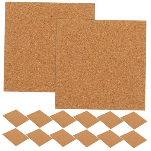 Angoily 90stücke Korkplattenquadrate Mit Selbstklebender Rückseite Große Quadratische Korkuntersetzer Für Getränke Kaffeetassenmatte Und Gläser DIY-matten Für Heißgetränke Und von Angoily