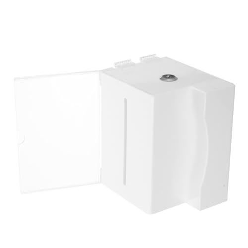 Angoily Abschließbare Acryl spendenbox mit Schloss Multifunktionale Wahlurne und Kummerkasten Transparente Briefkastenbox für Fundraising Vorschläge Losaktionen Weiß von Angoily