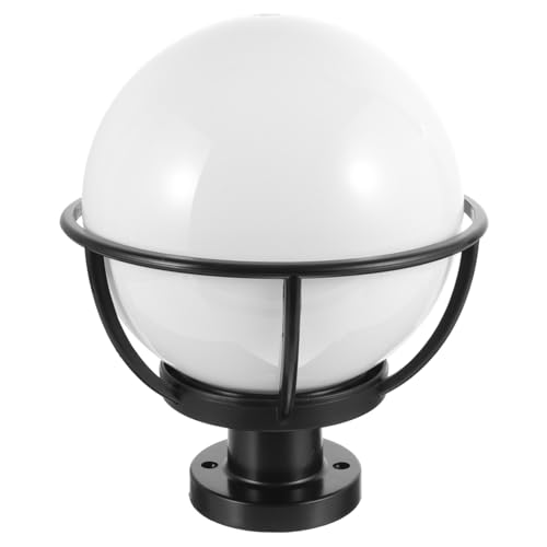 Angoily Acryl Lampenschirm für Außenleuchten Wetterfeste Gartenlampe Abdeckung Runde Patio Lampenhaube mit Edelstahlhalterung Hitzebeständig Einfache Montage Dekorativ für Garten und von Angoily