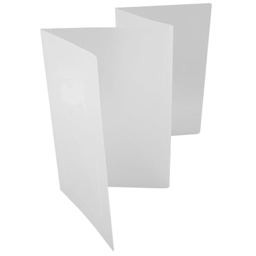 Angoily Anti-Sprüh-Ablenkblech Desktop-Schutzplatine schützend Schreibtischtrennwände für Studenten Sperre Planke Schreibtischteiler tragbares Desk Partitionsbarrier -Panel Plastik Weiß von Angoily