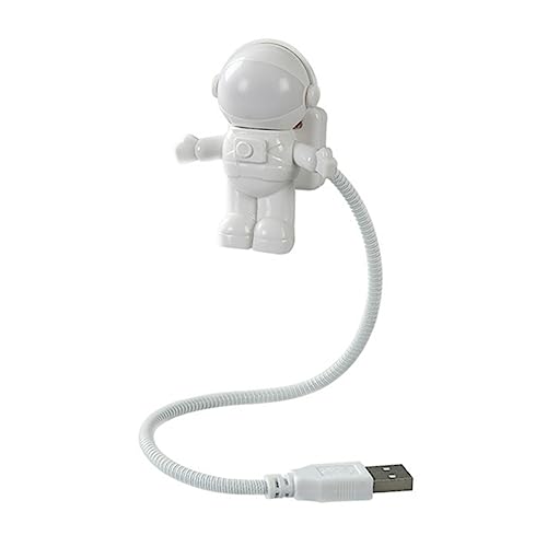 Angoily Astronauten-Nachtlicht USB-Leselampe Laptopbeleuchtung für Tastatur Laptop-Tastaturbeleuchtung USB-Nachtlicht tischlampe led-light USB-Astronautenlicht USB-Lampe Plastik Weiß von Angoily