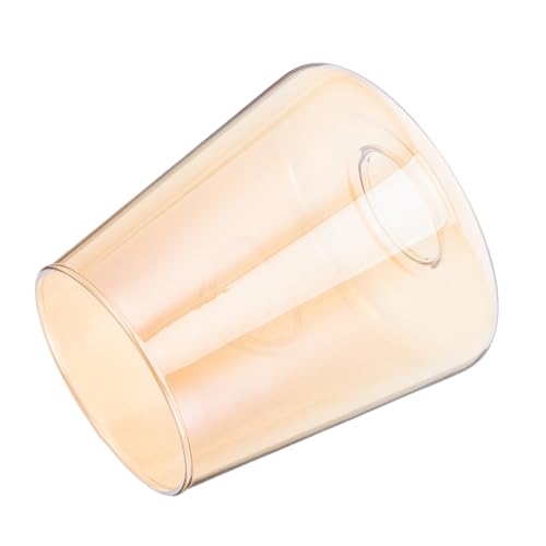Angoily Bernsteinfarbener Zylindrischer Glasschirm Lampenschirm Ersatz Lampenabdeckung Für Deckenpendel Wandlampe Kronleuchter Tischleuchte Loch Hitzebeständig Weiches Licht Gemütlich von Angoily