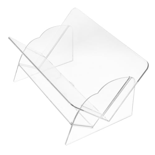 Angoily Buchhandlungen Mini-bücherregal Für Den Schreibtisch Steht Eng Bücherregale Tischplatte Schreibtisch Organizer Desktop-Rack Kleines Bücherregal Dünn Winzig Das Haustier Transparent von Angoily