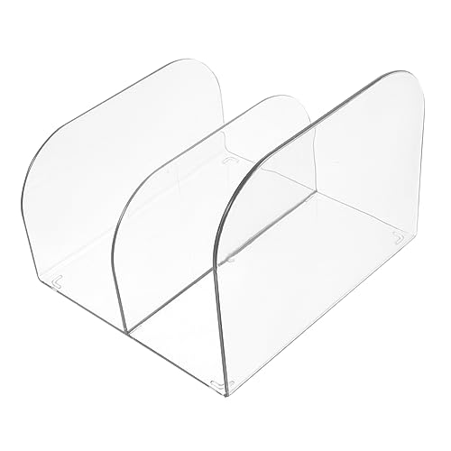 Angoily Buchstütze Transparent Stabiler Bücherhalter für Schreibtisch Multifunktionale Buchablage Praktische Halterung für Dokumente und Magazine für Büro und Zuhause von Angoily