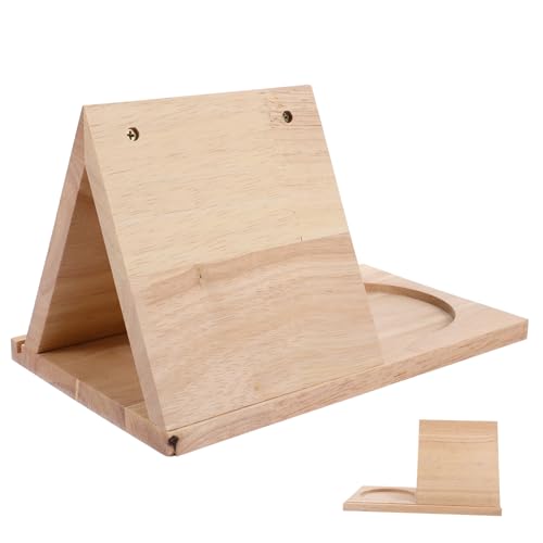 Angoily Bücherregal Aus Holz Multifunktional Dreieckiger Buchständer Modern Regale Slot Dreieckige Buchablage Getränkehalter-buchständer Dreieckiger Buchhalter Buch Shlef Trinkhalter von Angoily