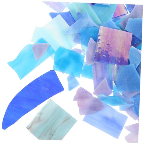Angoily Bunte Glas mosaiksteine für DIY Handwerk Gartendeko und Vase Basteln Unregelmäßige Glatte Glasstücke mit Leuchtenden Farben Langlebig und Vielseitig für Kreative Mosaikprojekte von Angoily