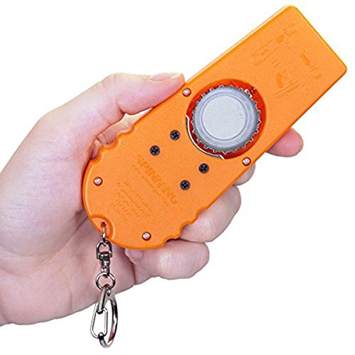 Angoily Cap Zappa Flaschenöffner Flying Cap Flaschenöffner Cap Launcher Bieröffner mit Schlüsselring Unterstützung Spannweite über 5 (orange) Partyzubehör von Angoily