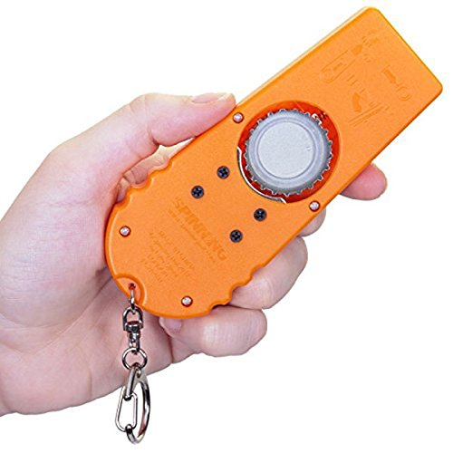 Angoily Cap Zappa Flaschenöffner Flying Cap Flaschenöffner Cap Launcher Bieröffner mit Schlüsselring Unterstützung Spannweite über 5 m (orange) Partyzubehör von Angoily