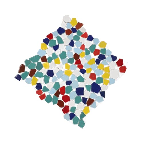 Angoily Ceramic Mosaikfliesen DIY Bunt Langlebig Sicher für Kreative Handwerksprojekte Wie Bilderrahmen und Wanddekoration für Innen und Außenbereiche Angoily Ceramic Mosaikfliesen DIY Bunt Langlebig Sicher für Kreative Handwerksprojekte Wie Bilderrahmen und Wanddekoration für Innen und Außenbereiche von Angoily