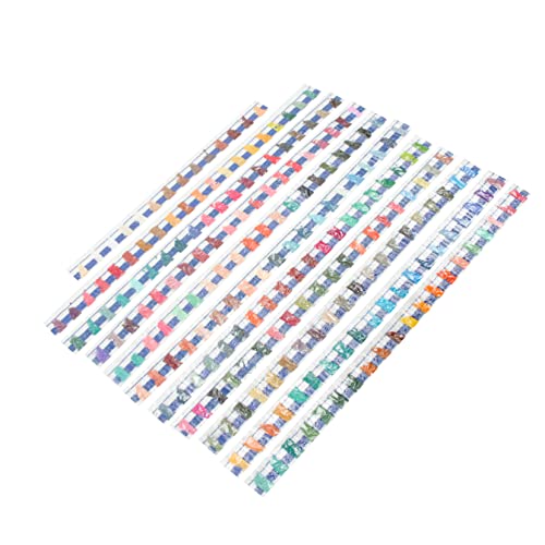 Angoily DIY Acryl Rhinestones Runde Dekorationssteine für Maniküre Bastelprojekte Langlebige und Bunte Flache Rückseite Vielseitig Einsetzbar für Scrapbooking und Handy Dekorationen von Angoily