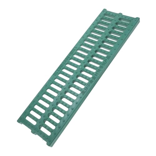 Angoily Dachrinnenabdeckung Abflussgitter Gullydeckel abflussdeckel Wasserablaufgitter Kanalnetz Gegengitterablauf Gitterrost-Abflussabdeckung für den Außenbereich Polymerkunststoff Green von Angoily