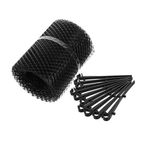 Angoily Dachrinnenschutz aus Strapazierfähigem Polypropylen Breit Lang mit Robusten Haken Effektiver Laubschutz für Fallrohre und Regenrinnen Einfache Montage ohne Spezialwerkzeug Angoily Dachrinnenschutz aus Strapazierfähigem Polypropylen Breit Lang mit Robusten Haken Effektiver Laubschutz für Fallrohre und Regenrinnen Einfache Montage ohne Spezialwerkzeug von Angoily