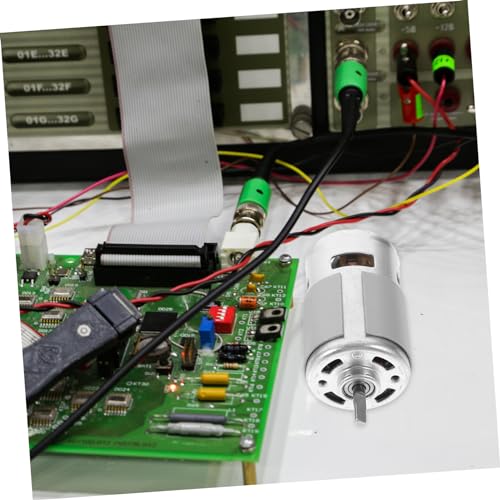 Angoily Dc Motor mit Doppelkugellager Hochleistungs Elektromotor Langlebig Vielseitig Einsetzbar für Diy Generatoren und Elektronische Komponenten von Angoily