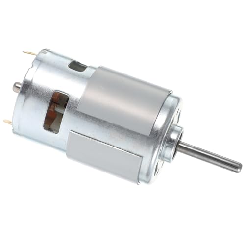 Angoily Dc Motor mit Langem Schaft und Doppelkugellager Leistungsstarker Mini Elektromotor mit Hohem Robustes Getriebemotor Ersatzteil für Diy Anwendungen von Angoily