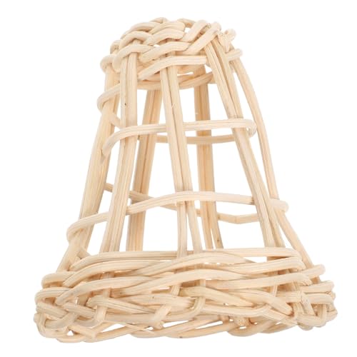 Angoily Decorativer Lampenschirm Rattan für Pendelleuchten Vintage Stil Handgefertigt für Gemütliche Atmosphären Wohnräumen und Rustikale ohne Blendung von Angoily