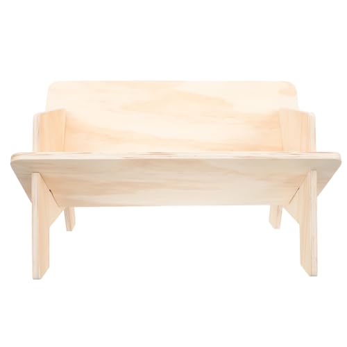 Angoily Desktop Bücherregal V Form Stabiler Holz Organizer für Schreibtisch Praktischer Tischaufbewahrungsständer für Büro Studium Schule Bibliothek von Angoily