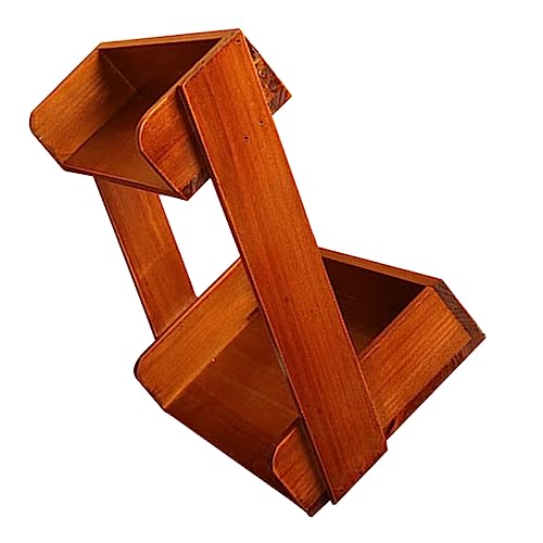 Angoily Desktop-Lagerregal montiert verstellbare Schreibtischablage Büro Schreibtisch ablage groß Displayhalter Schreibtisch Organizer Desktophalter Schreibtischhalter Holz von Angoily