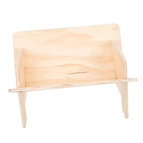 Angoily Desktop Organizer V Form aus Holz Stabiler Bücherhalter für Schreibtisch Praktischer Aufbewahrungsregal für Büro und Studium Stilvoller Schreibtisch Organizer für Ordentliche von Angoily