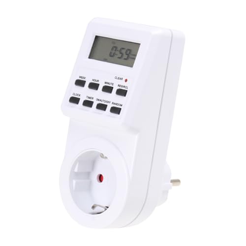 Angoily Digitale Zeitschaltuhr mit LCD Display Ac Programmierbar Einfache Bedienung für Innenräume Misst Stromverbrauch Angoily Digitale Zeitschaltuhr mit LCD Display Ac Programmierbar Einfache Bedienung für Innenräume Misst Stromverbrauch von Angoily