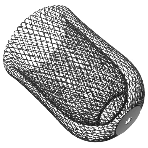 Angoily Doppelter Eisendraht Lampenschirm Industriedesign Robust Metalllampe Schutz Abdeckung Für Pendelleuchte Bar Wohnzimmer Schwarz von Angoily