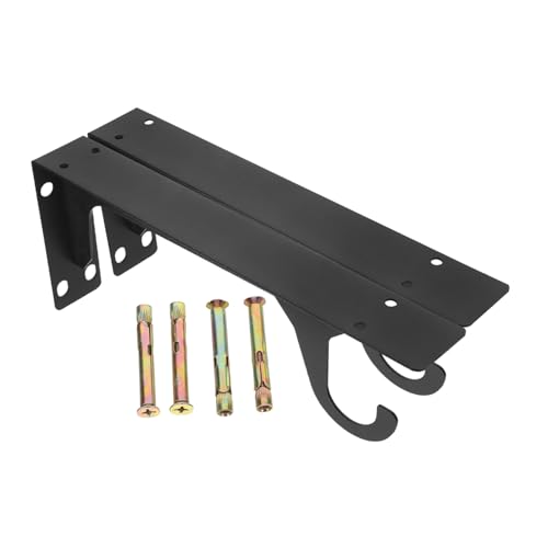 Angoily Dreieckige Stütze Regalhalterung Wandhalterung Kleiderstangenhalterung wardrobe rail bracket Schrankhalterung Schwebendes Regal für Schlafzimmer kaltgewalzter Stahl Schwarz von Angoily