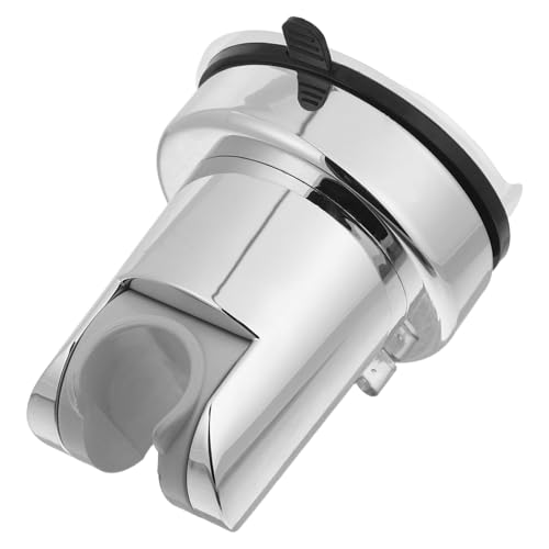 Angoily Dusch Saughaken Stanzfreier Duschhalter Duschstab Saugnäpfe Saugnapf Duschkopfhalter Stanzfreier Duschhalter Saugnapf Duschschlauchhalter Duschkopfhalterung Silber von Angoily