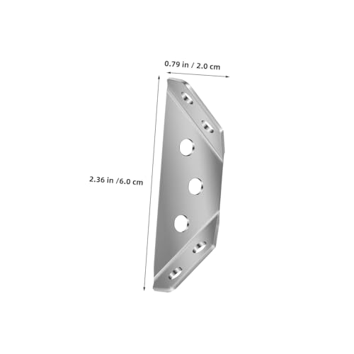 Angoily Edelstahl Eckverbinder Dreiecksstütze mit Schrauben Korrosionsbeständige Möbelwinkel für Holz Metallmöbel Befestigung für Schränke Tische Stühle Moderne Oberfläche Angoily Edelstahl Eckverbinder Dreiecksstütze mit Schrauben Korrosionsbeständige Möbelwinkel für Holz Metallmöbel Befestigung für Schränke Tische Stühle Moderne Oberfläche von Angoily