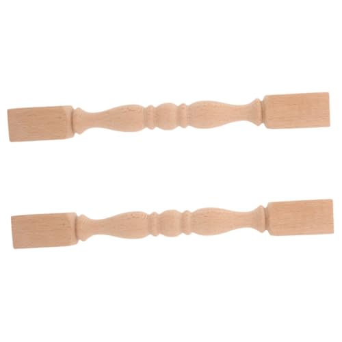 Angoily Elegante Holzspindel 2er-pack Unbehandeltes Holz Für Treppen Möbel Zäune Unbemalt von Angoily