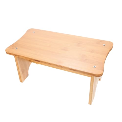 Angoily Ergonomische Holz Fußstütze Fußhocker für Erwachsene und Rutschfester Beinhocker Kompakter Fußhocker für Büro und Zuhause zur Verbesserung der Sitzhaltung von Angoily