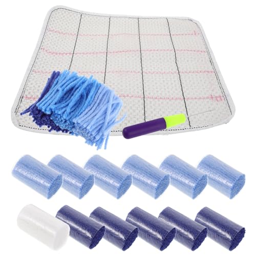 Angoily Erstellen Sie Ihren Eigenen Teppich Knüpfhaken Teppich Kit Erwachsene Garn Handwerk Kit von Angoily