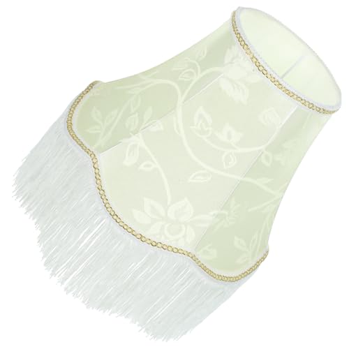 Angoily Leinen-lampenschirm Stoff-lampenabdeckung Vintage-fransen-lampenschirme Für Tischlampen Europäische Raumdekoration Einzigartiges Design von Angoily