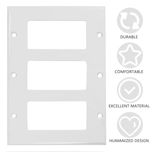 Angoily Fach Steckdosenabdeckung PC Material Flexible und Langlebige Wandplatte Installieren für Heimgebrauch Angoily Fach Steckdosenabdeckung PC Material Flexible und Langlebige Wandplatte Installieren für Heimgebrauch von Angoily