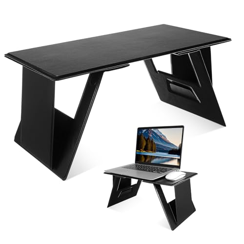 Angoily Faltbarer Laptopständer für Bett und Reise Tragbarer Schreibtisch mit Verstellbaren Winkeln Leichter Kompakter Klapptisch für Laptop Schreiben Lesen und Essen Platzsparend und von Angoily
