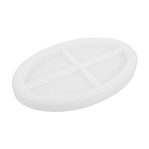 Angoily Fischschuppen Silikonform Oval DIY Gießform für Kristallharz Wiederverwendbare und Flexible Form für Kunsthandwerk für Tabletts und Schmuckstücke Leicht zu Reinigen von Angoily