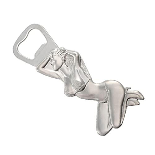 Angoily Flaschenöffner Bieröffner Mit Magnet Bierflaschenentferner Haushaltsgeräte Gadget-Tool-gerät Elektrischer Korkenzieher Magnetische Werkzeuge 3D Oben Zinklegierung Aasfresser von Angoily