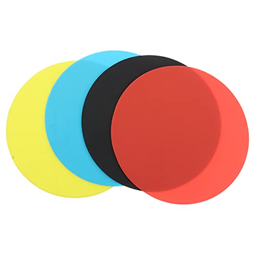Angoily Flaschenöffner Pads Silikon rutschfest Gummi Glasgreifer Pads Flaschendeckelöffner Glasöffner Mehrzweck Untersetzer Topfuntersetzer für Glaskonserven Marmeladengläser 4 Stück von Angoily