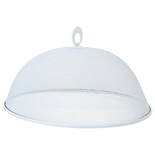 Angoily Fliegenhaube Obst Edelstahl Lebensmittel Abdeckhaube Essen Kuchen Abdeckung Speiseschirm Speisehaube Kuchenhaube Fliegenschirm für Obstfliegen Haube Fruchtfliegen Netz Picknick von Angoily