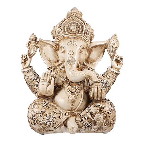 Angoily Ganesha Figur Elefant Gott Statue Buddha Skulptur Indien Ganesh Ganpati Modell Tisch Büro Glück Reichtum Kunst für Zuhause von Angoily