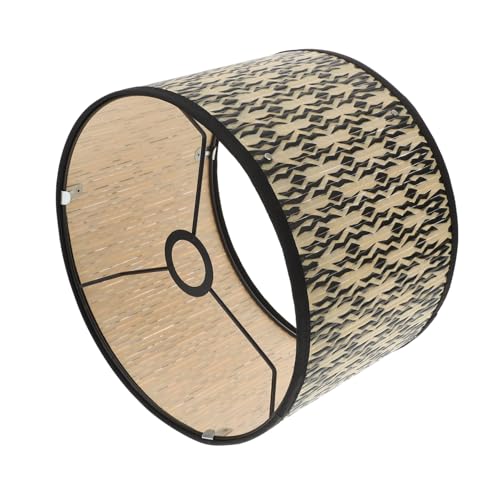 Angoily Geometrischer Lampenschirm aus Naturholz Deckenleuchte Diffuses Licht Schlafzimmer Pendelleuchte Warmes Flair Robust Einfach zu Montieren Dekorativer Lampenschirm für Wohnräume von Angoily