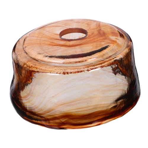 Angoily Glasschirm Für Lampen Leuchte Ersatzglasschirm Für Deckenleuchten Glaslampenschirm Wandleuchte Bernsteinfarbener Lampenschirm Ersatzglasschirm Glaslampenschirme Hellbraun von Angoily
