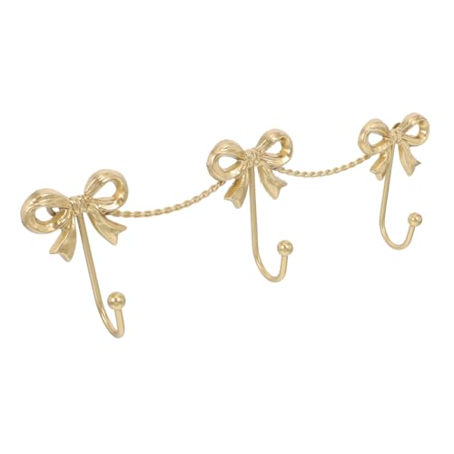 Angoily Goldene Metall Bow Wandhaken Fach Dekorative Schmetterlings Knotenhaken Platzsparend Vielseitig für Garderobe Schlüssel Handtücher Einfache Montage für Bad Flur Wohnzimmer Angoily Goldene Metall Bow Wandhaken Fach Dekorative Schmetterlings Knotenhaken Platzsparend Vielseitig für Garderobe Schlüssel Handtücher Einfache Montage für Bad Flur Wohnzimmer von Angoily