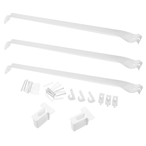 Angoily Halterungssystem Set mit Regalträgern Drahtklemmen und Endhalterungen Stabile Schrankregalhalterungen für Wohnwagen Markisen Kabelmanagement und DIY Arbeitsplatzorganisation von Angoily