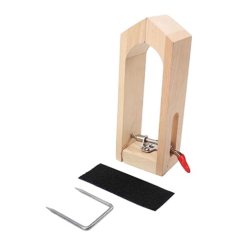 Angoily Handnähe Klemme Buchenholz Verstellbarer Ledernähständer für DIY Lederarbeiten Robuste Tischklemme rutschfest Flexibel Drehbar zum Polieren Nähen und Basteln mit Lederresten von Angoily
