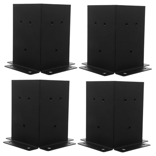 Angoily Heavy Duty Pfostensockel aus Carbonstahl Stabile Pfostenbasis für Pergola Zaun Mailbox und Geländer Witterungsbeständig Vielseitig Einsetzbar für Rasen und Feste Böden von Angoily