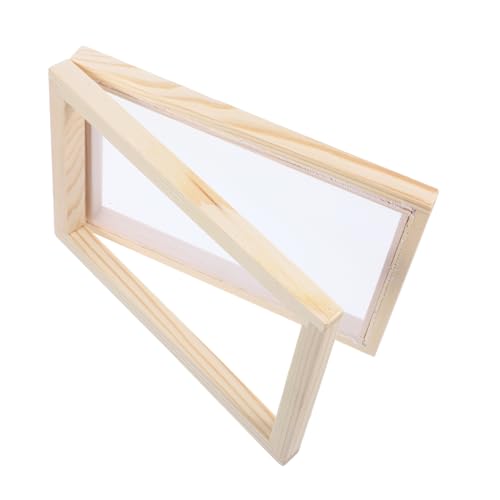 Angoily Holz papierherstellungsrahmen DIY Langlebig mit Feinem Sieb für Basteln Umweltbildung Handwerk von Angoily
