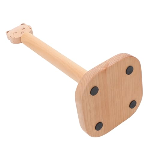 Angoily Holz vertikaler Tissue Organizer Katzenform Tischrollenhalter Küchenpapierhalter für Bad Wohnzimmer Platzsparend Langlebig aus Hochwertigem Holz von Angoily