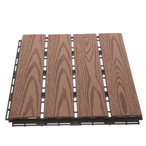 Angoily Interlocking Outdoor Bodenfliesen Wpc Terrassenfliesen Balkonfliesen Wetterfest Rutschfest Schnittfest für Garten Terrasse Weg Angoily Interlocking Outdoor Bodenfliesen Wpc Terrassenfliesen Balkonfliesen Wetterfest Rutschfest Schnittfest für Garten Terrasse Weg von Angoily