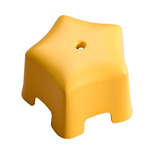 Angoily Kinder Schritt Hocker Stern Form Kleine Niedrigen Fuß Hocker Anti- Skid Badezimmer Wc Hocker Hause Möbel für Bad Dusche Küche Zähler Gelb von Angoily